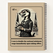 Sly Deals: Der verrückte Weasel-Politiker Notizblock (Rückseite)