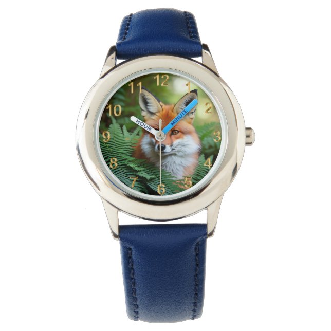 "Sly: Der Fuchs im Schatten" Kinder beobachten Armbanduhr (Vorderseite)