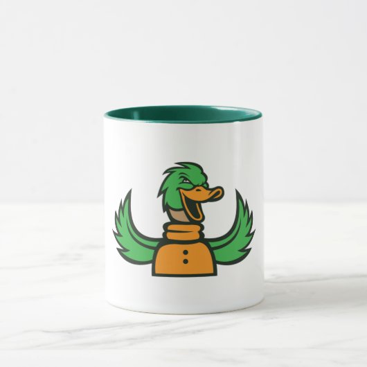 Sly Duck - spielerische und kühne Duck-Mascot-Tass Tasse (Zentrum)