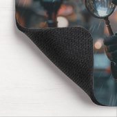 Sly fox Detektiv in noir Einstellung Mousepad (Ecke)