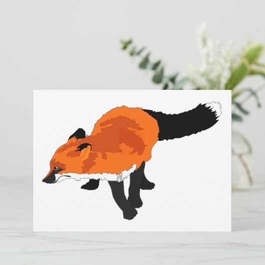 Sly Fox Einladung (Stehend Vorderseite)