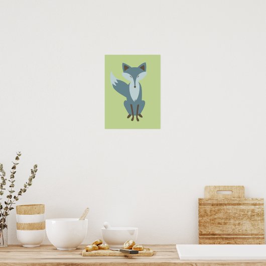 Sly Fox Kinderzimmer Art Poster (Küche)