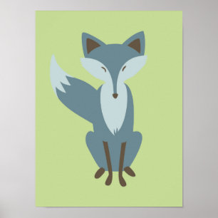 Sly Fox Kinderzimmer Art Poster