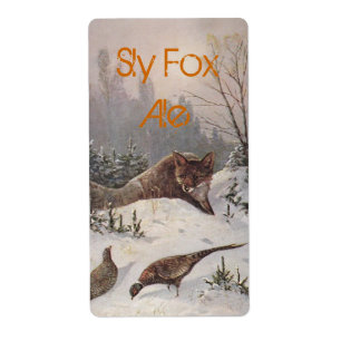 Sly Fox Label Homebrewing Bierflasche Zuhause