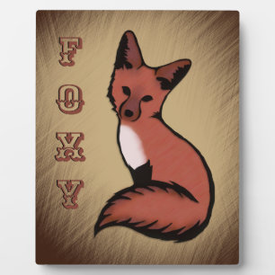 Sly Foxy Fox Personalisiert Fotoplatte