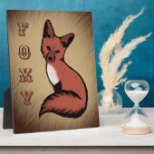 Sly Foxy Fox Personalisiert Fotoplatte (Seite)