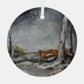 Sly in the Snow Ornament Aus Glas (Rückseite)
