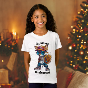 Sly Moves, Sly Grooves - Cool Fox Vibes T-Shirt