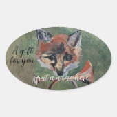 Sly Mr Fox Ovaler Aufkleber (Vorderseite)