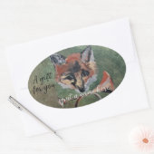 Sly Mr Fox Ovaler Aufkleber (Umschlag)