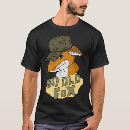 Sly Old Fox. Der alte Jäger. T-Shirt (Vorderseite)