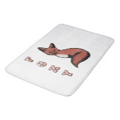 Sly Red Foxy Fox Badematte (Schrägansicht)