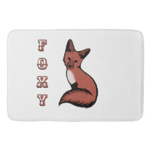 Sly Red Foxy Fox Badematte