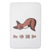 Sly Red Foxy Fox Badematte (Vorderseite Vertikal)