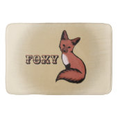 Sly Red Foxy Fox Badematte (Vorderseite)