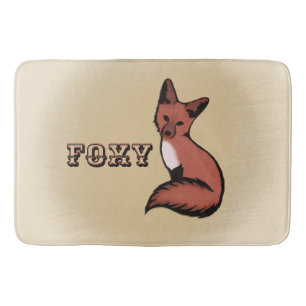 Sly Red Foxy Fox Badematte