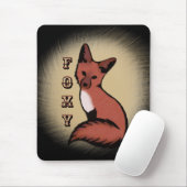 Sly Red Foxy Fox Mousepad (Mit Mouse)