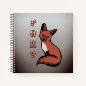 Sly Red Foxy Fox Notizblock (Vorderseite)