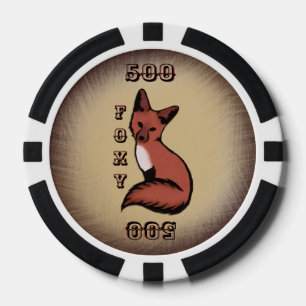 Sly Red Foxy Fox Pokerchips