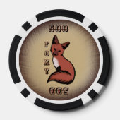 Sly Red Foxy Fox Pokerchips (Rückseite)