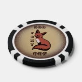 Sly Red Foxy Fox Pokerchips (Einzeln)
