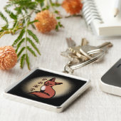 Sly Red Foxy Fox Schlüsselanhänger (Seite)