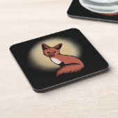 Sly Red Foxy Fox Untersetzer (Linke Seite)