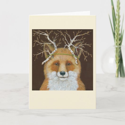 Sly Sylvie the Fox greeting card Karte (Vorderseite)