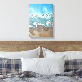 Sly Waves and Sand Leinwanddruck (Insitu (Schlafzimmer))