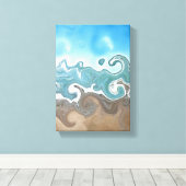 Sly Waves and Sand Leinwanddruck (Insitu (Holzboden))