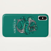 SLYTHERIN™ Crosshatched Emblem Case-Mate iPhone Hülle (Rückseite (Horizontal))