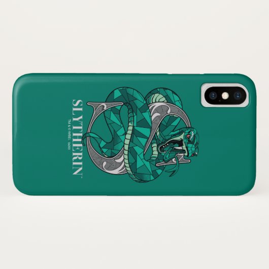 SLYTHERIN™ Crosshatched Emblem Case-Mate iPhone Hülle (Rückseite (Horizontal))