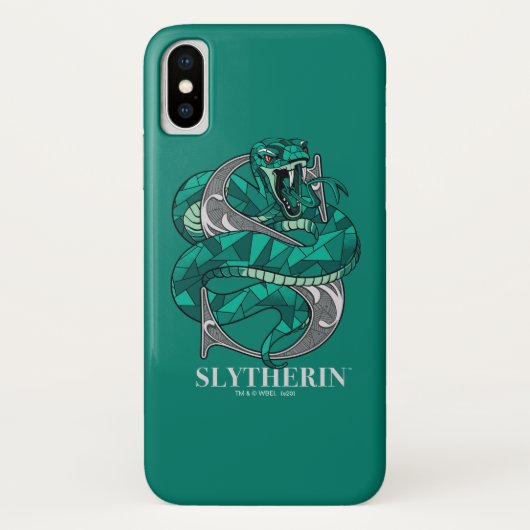 SLYTHERIN™ Crosshatched Emblem Case-Mate iPhone Hülle (Rückseite)