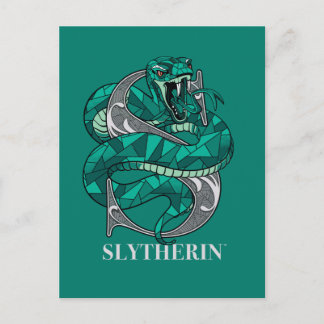SLYTHERIN™ Crosshatched Emblem Einladungspostkarte