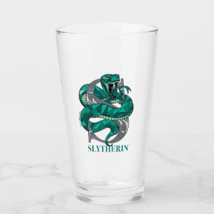 SLYTHERIN™ Crosshatched Emblem Glas