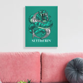 SLYTHERIN™ Crosshatched Emblem Leinwanddruck (Insitu (Wohnzimmer))