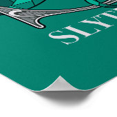 SLYTHERIN™ Crosshatched Emblem Poster (Ecke)