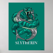 SLYTHERIN™ Crosshatched Emblem Poster (Vorne)