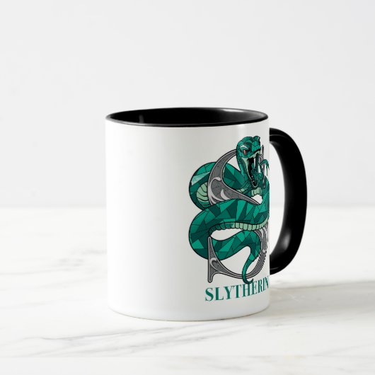 SLYTHERIN™ Crosshatched Emblem Tasse (VorderseiteRechts)