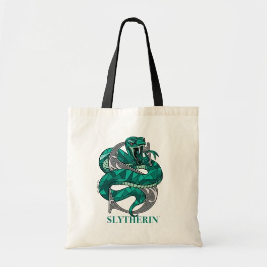 SLYTHERIN™ Crosshatched Emblem Tragetasche (Vorne)