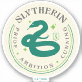 SLYTHERIN™ Green Snake House Pride Abzeichen Aufkleber (Vorderseite)