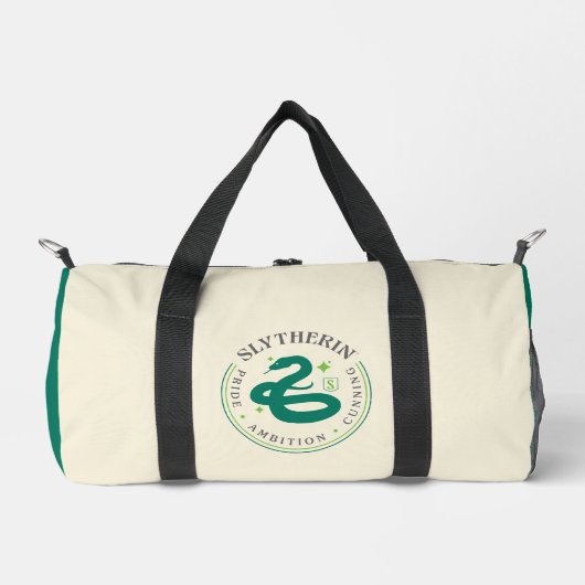 SLYTHERIN™ Green Snake House Pride Abzeichen Duffle Bag (Vorderseite)