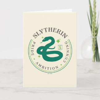 SLYTHERIN™ Green Snake House Pride Abzeichen Karte
