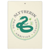 SLYTHERIN™ Green Snake House Pride Abzeichen Klemmbrett (Rückseite)