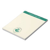 SLYTHERIN™ Green Snake House Pride Abzeichen Notizblock (Rotiert)