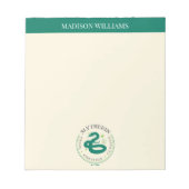 SLYTHERIN™ Green Snake House Pride Abzeichen Notizblock (Vorderseite)