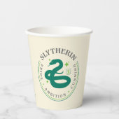 SLYTHERIN™ Green Snake House Pride Abzeichen Pappbecher (Vorderseite)