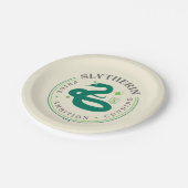 SLYTHERIN™ Green Snake House Pride Abzeichen Pappteller (Schrägansicht)
