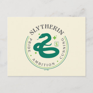 SLYTHERIN™ Green Snake House Pride Abzeichen Postkarte