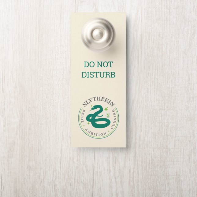 SLYTHERIN™ Green Snake House Pride Abzeichen Türanhänger (Auf Knauf)